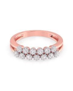 Twin Sparkling Layers Diamond Ring