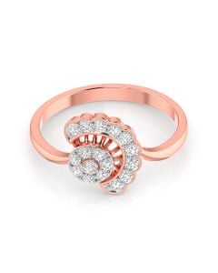 Glittering Flower Diamond Ring