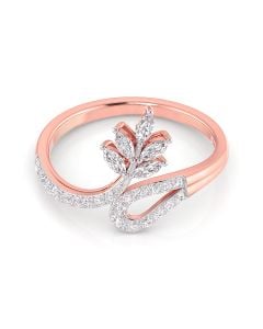 Glittering Vine Diamond Ring