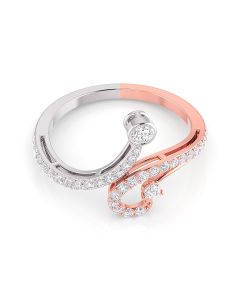 Two Tone Glow Diamond Ring