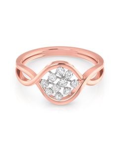 Infinity Glow Diamond Cluster Ring