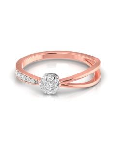 Twinkling Grid Cluster Diamond Ring