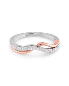 Curled Design Diamond Ring