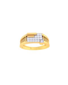 Sparking Gold Diamond Ring