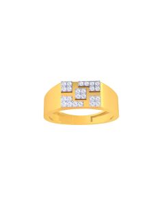 Exceptional Yellow Gold Diamond Ring