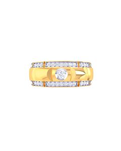 Elegant Gold And Diamond Ring