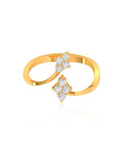 Sparkling Disjointed Diamond Ring