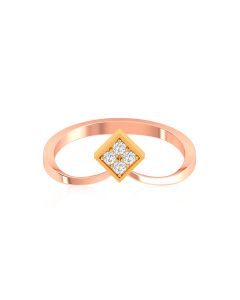 Enchanting Geometric Diamond Ring