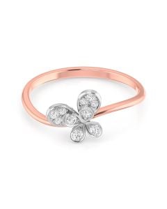 Lovely Flower Diamond Ring