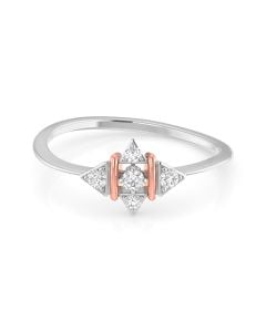 Beautiful Geometric Diamond Ring