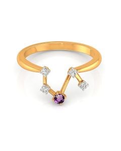 Amethyst and Diamond Ring