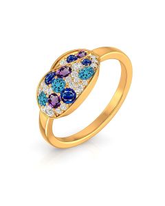 Infinite Sapphire Embrace Ring