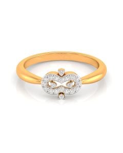 Open Circle Diamond Ring