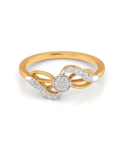 Twisted Diamond Accent Ring