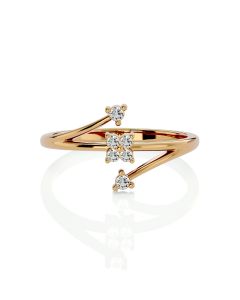 Floral Charm Precious Diamond Ring