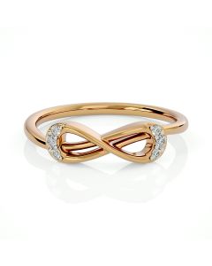 Glittering Infinity Love Diamond Ring