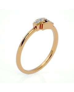 Contemporary Aura Diamond Ring