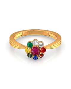 Eclectic Gemstone Cluster Ring