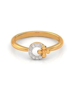 Ribbon Bow Diamond Ring