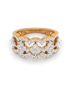 Diamond Floral Lace Ring