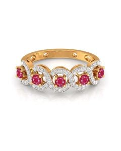 Ruby Infinity Diamond Ring