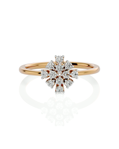 Diamond Floral Design Ring