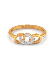 Interlocking Knot Gold Band Ring