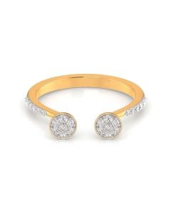 Double Disc Diamond Ring