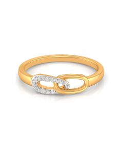 Loop Accent Ring with Subtle Diamond Highlights