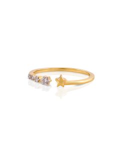 Single Star Diamond Ring for Hopeful Moments