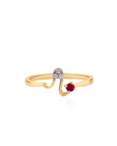 Ruby diamond Navratri ring symbolizing fearless feminine energy