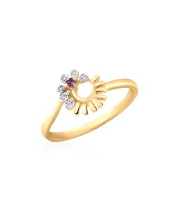 Radiant Bloom Amethyst and Diamond Ring
