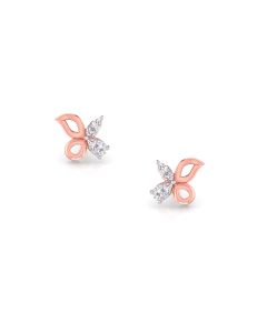 Luminous Diamond Butterfly Diamond Earrings