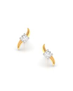 Elegant Art Diamond Stud Earrings