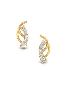 Intertwine Diamond Stud Earrings