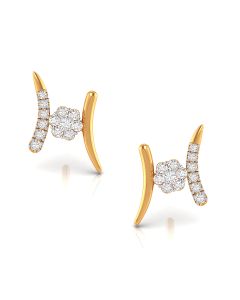 Elegant & Chic Floral Diamond Earrings