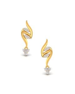 Glossy Drop Diamond Earrings