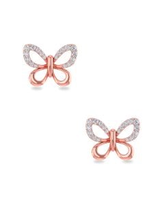 Gilded Butterfly Diamond Studs