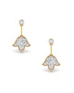 Tulip Drop Diamond Earrings