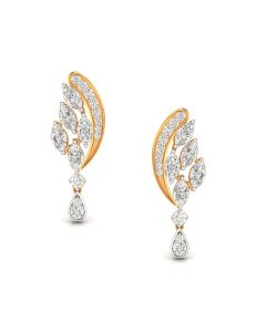 Scintillating Diamond Drop Earrings