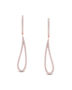 Cocktail Loop Diamond Earrings