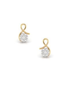 Designer Gold Diamond Studs