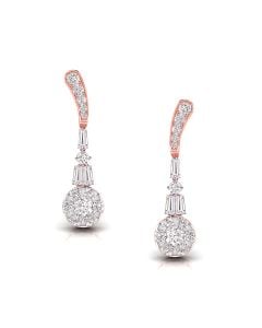 Glossy Drop Designer Diamond Earrings