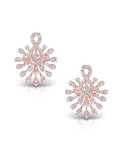 Twinkling Floral Charms DiamondEarrings