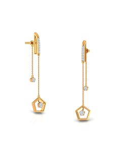 Multi Dimensional Diamond Earrings