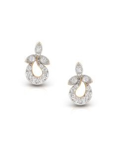 Floral Charm Stud Earrings