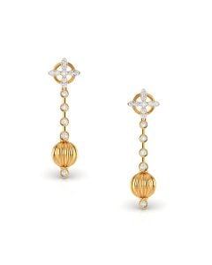 Charming Droplet Diamond Earrings