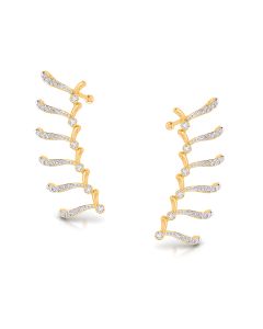 Glittering Diamonds Ladder Earrings