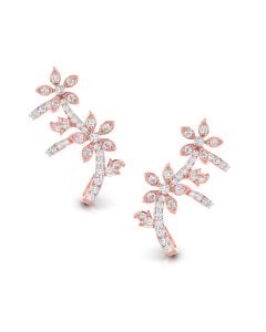 Floral Glow Diamond Earrings