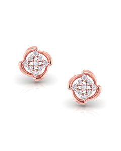 Charming Diamond Cluster Earrings